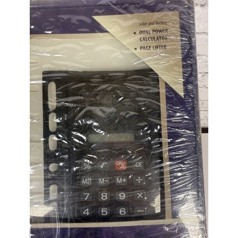 Vintage At-A-Glance 2001 Weekly Monthly Planner Refill Set w/ Calculator NIB